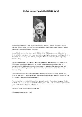 A preview of a PDF biography for Reilly, Norman Parry